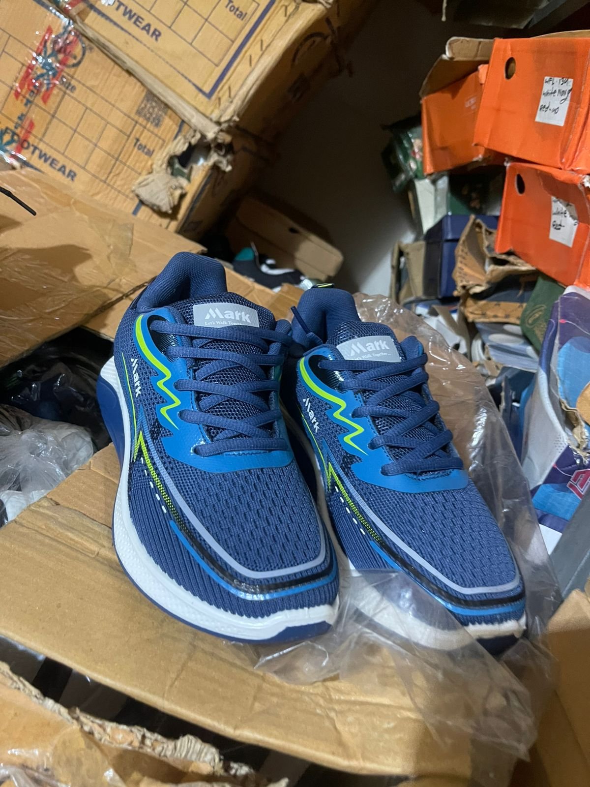 Blue Breathable Mesh Running Shoes